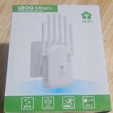1200 Mbps Dual Band AP/Repeater/Router 2.4G/5G Wireless Extender WPS White picture