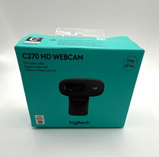 Logitech C270 HD 720p Webcam 30fps USB 2.0 Built-In Mic Noise Reduction Black picture
