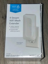 NETGEAR EAX11-100NAS WiFi 6 MESH RANGE EXTENDER AND SIGNAL BOOSTER NEW OPEN BOX  picture