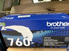Brother Genuine Original  TN760 High Yield Black Toner Cartridge 3000 Pages picture