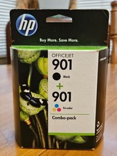 Genuine HP 901 Black and Tri-color Ink Cartridges - 2 Pack (CN069FN) Expired picture
