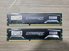 Crucial Ballistix BLS8G3D1609DS1S00.16FER PC3-12800u LOT (2) x 8GB = 16GB RAM picture