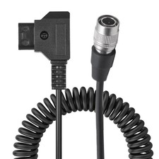 Coiled DTap To Hirose 4Pin Male Power Cable For Sound Devices Zoom F8 Hub picture