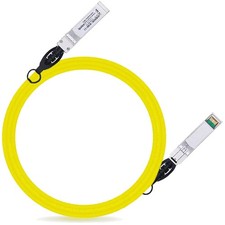 High-Speed 10GbE SFP+ Copper Cable 1m Yellow picture