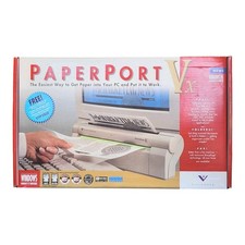 Unused Visioneer Paperport Vx Portable Desktop Scanner Sheetfed Windows 95 Vtg picture