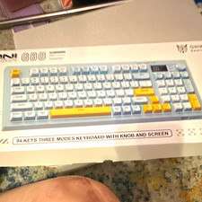 Onikuma G80 94-Key 3-Mode RGB USB-C Keyboard w/ Knob & Screen, QWERTY tested picture