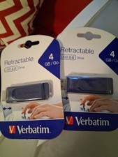 Lot Of 2 Verbatim #97087 Store 'n' Go 4GB USB 2.0 Flash Drive FREE SAME DAY SHIP picture