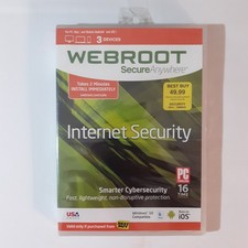 Webroot Secure Anywhere : Internet Security (DVD) - Brand New In Factory Shrink picture