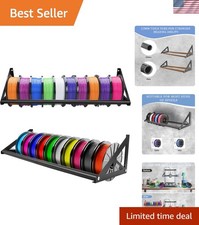 2 Tier Wall Mount Filament Storage Rack Holds 20 Rolls 1KG 3D Printer Spool picture