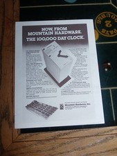 Vintage 1 Page Brochure Mountain Hardware THE 100,000 DAY CLOCK picture