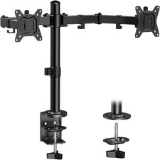 Dual Monitor Stand, Heavy Duty Adjustable Monitor Desk Mount for 2 Screens up to picture