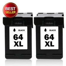 2 Pack 64XL Black Ink Cartridge 64 XL for HP Envy 7155 7158 7855 7858 Printers picture