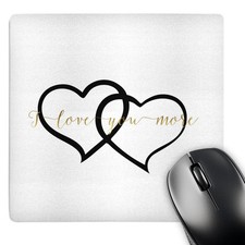 3dRose, I Love You More Hearts, Mouse Pad picture