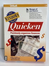 Intuit Quicken 1.0 Windows IBM Personal Finance Software W/ Disks Vintage 1991 picture