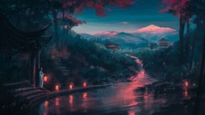 Landscape aenami art illustration painting nature Custom Gaming Mat Desk picture