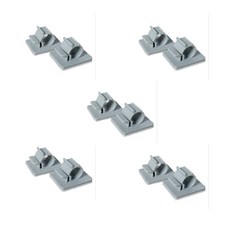 10 PCS 1/4 Inch Adhesive RO Tubing Holder Mounting Clips Cable Clamp Kit picture