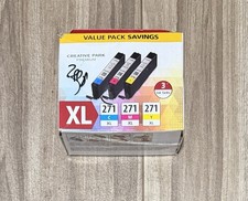 Authentic Canon CLI-271 XL Color Ink Cartridges 3 Pack picture