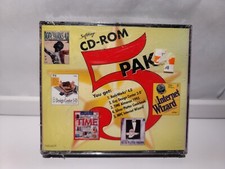 Vintage Soft Key CD Rom 5 Pack 5 Software Programs In One Pack Still Sealed picture