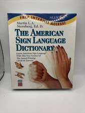 The American Sign Language Dictionary Multimedia 2000 Inc CD Macintosh PC New picture
