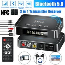 2 in 1 Bluetooth 5.0 Audio Adapter NFC Transmitter Receiver for PC Speaker Amp picture