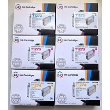 LD Products 6pk Colored Compatible Ink for Epson T1272 T1273 T1274 X High Yield picture
