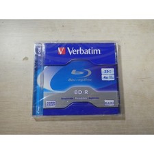 Verbatim BD-R 25GB 4x Recordable Blu-ray Disc in Jewel Case 96434 New Sealed picture