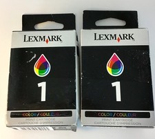  BRAND New Genuine Lexmark 1  COLOR, ink Cartridge  picture