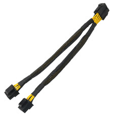 CPU 8 Pin Female to Dual Pcie 2X 8 Pin (4+4) Male Power Adapter Splitter Cable f picture