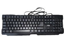 AST Kin-16 USB WIRED KEYBOARD Black 17.5 X 6