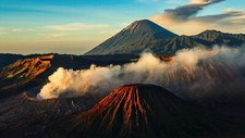 Landscape mountain top volcano nature mount bromo Custom Gaming Mat Desk picture