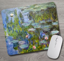 Claude Monet Water Lilies - Mouse Pad / PC Mousepad Painting Gifts for Artists picture