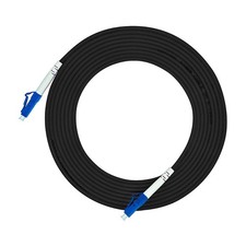 100ft 100feet 30m LC to LC Outdoor Armored Simplex 9/125 SM Fiber Optic Cable Ju picture