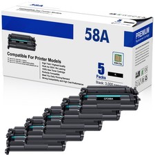 [With Chip] 5PK CF258A Toner Compatible With HP LaserJet Pro MFP M428dw M404n picture