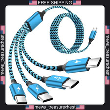 USB C 4-in-1 Charging Cable for Multiple Devices, Four Type C Ports picture