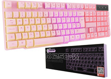 Orzly Pink Hornet RX250-K Keyboard, Cute & Stylish, Backlight, Built For Gaming picture