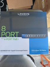 Linksys LGS108PV2 8-Port Buisness Desktop Gigabit PoE+ Switch picture