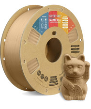 Matte PLA 3D Filament 1.75mm, Low Warping, Light Brown, 1kg Spool picture