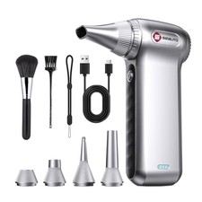 SEAUTO CORDLESS ELECTRIC AIR DUSTER 125,000 RPM - RECHARGEABLE -  SILVER picture