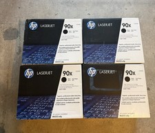 HP 90x (CE390X) LaserJet M4555x Toner Cartridge Black Genuine Sealed (Lot of 4) picture