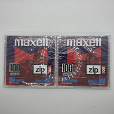 Maxell 100 Megabyte Zip Disk Lot of 2 New Sealed picture