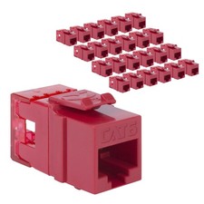 ICC CAT6 Keystone Jack with Slim Profile 180 Degree Punch Down, RJ45 UL Liste... picture