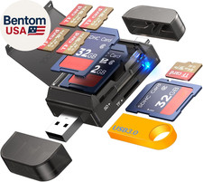 6 in 1 SD Micro SD Card Reader USB A USB C Adapter with Storage Case picture