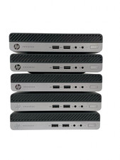 Lot of 5 HP ProDesk 400 G4 DM i5-8500T@2.10GHz 6Core 8GB RAM 256GB SSD Win 11Pro picture