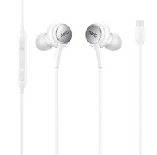4Xem 4XSAMEARAKGCW USB-C AKG Earphones with Mic and Volume Control (White) picture