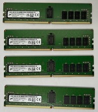 Lot of 4 MICRON 64GB (4X16GB)MTA18ASF2G72PDZ-3G2R1UI PC4-3200AA RDIMM Server RAM picture