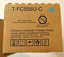 New Genuine Sealed Box Toshiba T-FC556U-C Cyan Toner Cartridge picture