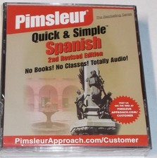 SPANISH BY PIMSLEUR QUICK AND SIMPLE (4 DVD DISCS) BRAND NEW SEALED picture