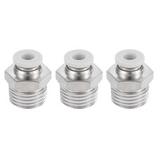 3Pcs Pneumatic Fitting 4mm Tube OD x 1/4