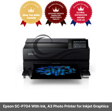Epson SC-P704 With Ink, A3 Photo Printer for Inkjet Graphics picture