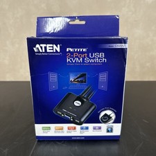 ATEN CS22U 2-Port USB KVM Switch Remote Port SELECTOR, 0.9M Cables picture